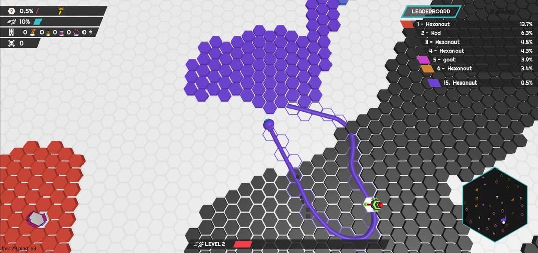 Schermata hexanaut.io 1