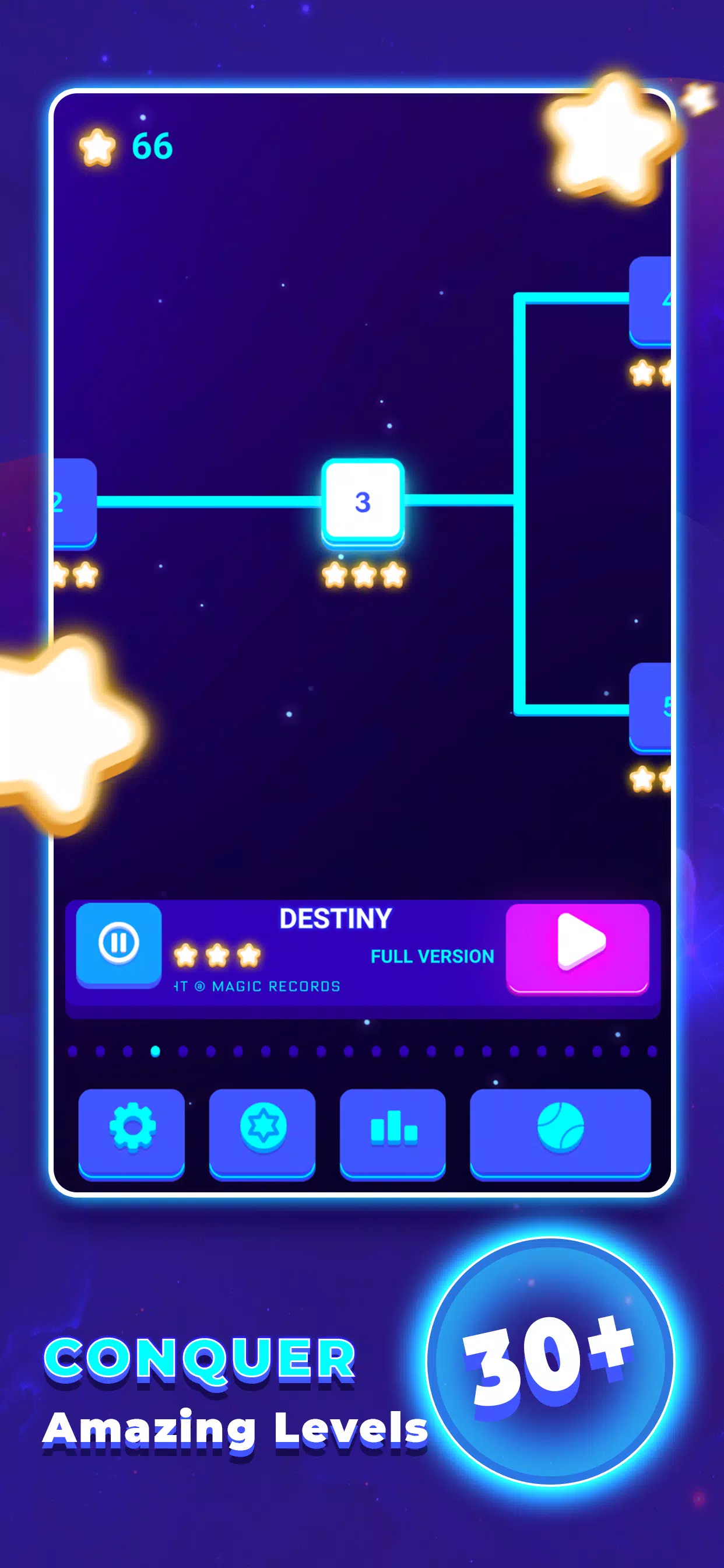 Jump Ball: Tiles and Beats स्क्रीनशॉट 0