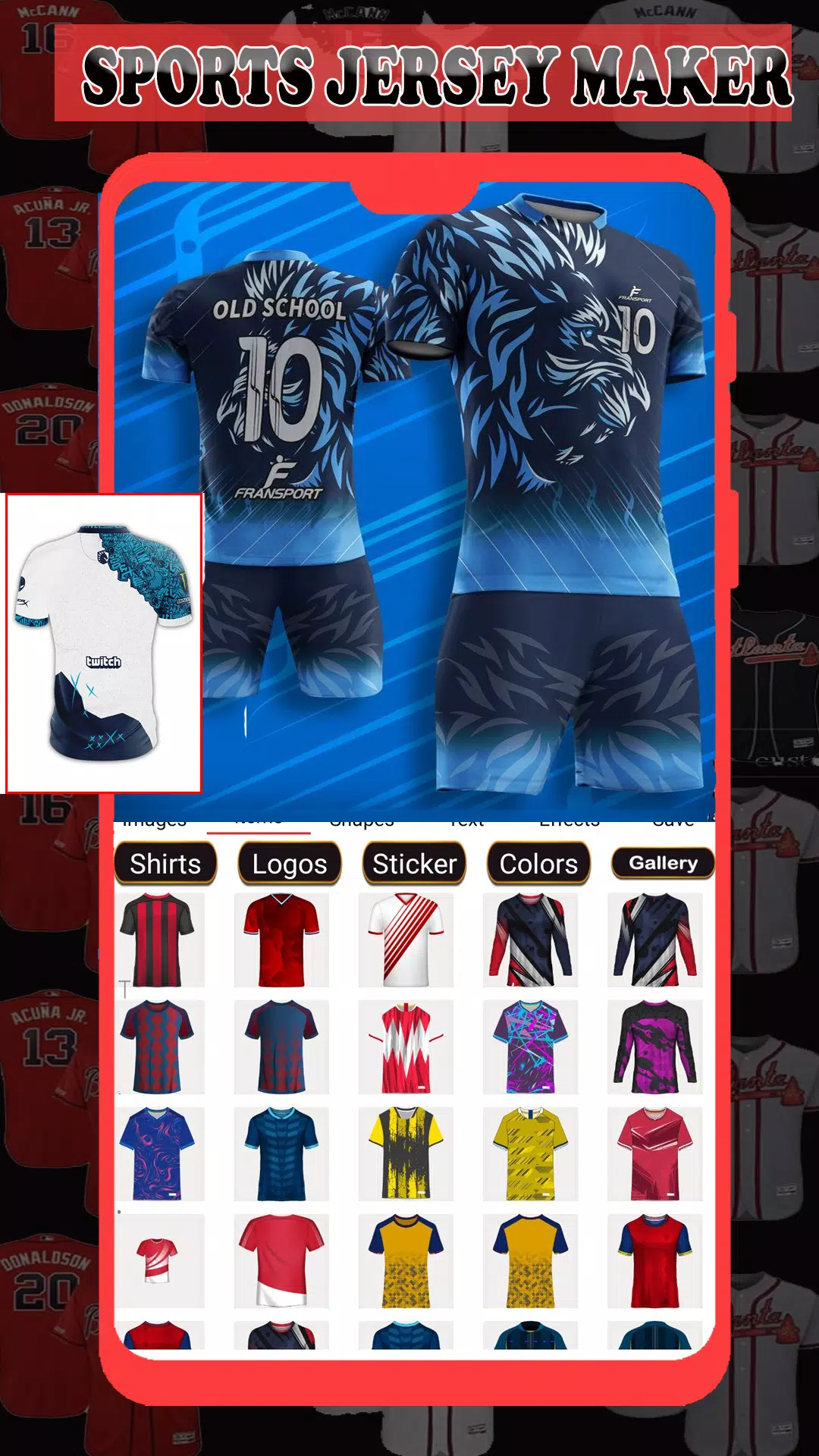Sports Jersey Maker スクリーンショット 2