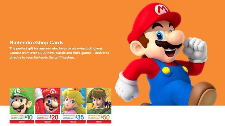 Acquisto di carte Eshop