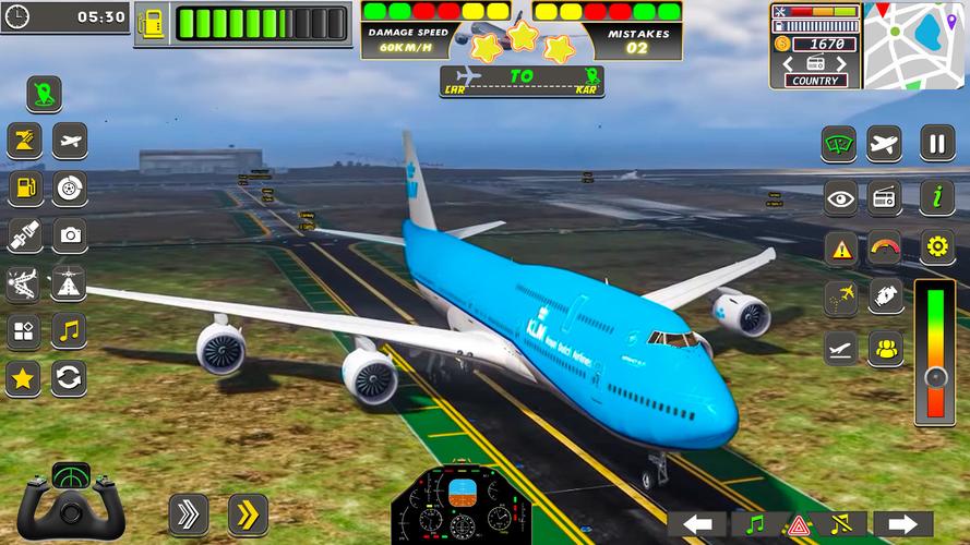 Real Flight Sim Airplane Games Tangkapan skrin 1