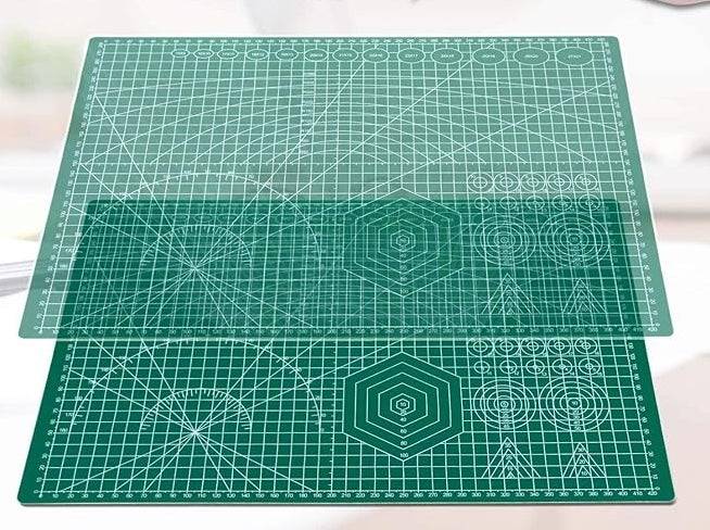 Anezus 12inch X 18inch Rotary Mat နှစ်ဖက်စလုံးကိုနှစ်ဆအကောင်အထည်ဖော်မှုဘုတ်အဖွဲ့