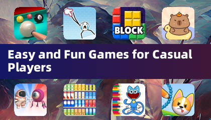 Einfache und unterhaltsame Spiele für Gelegenheitsspieler